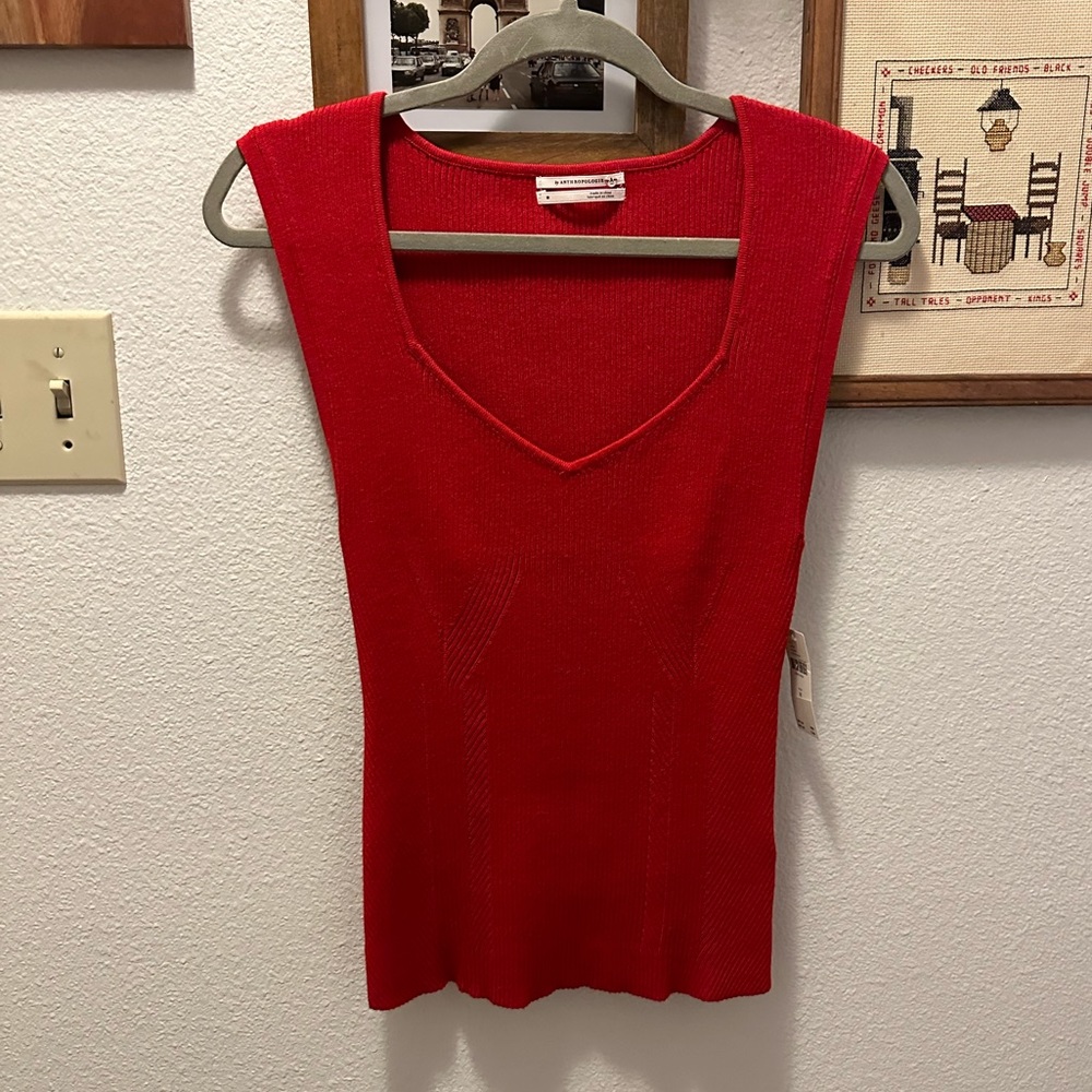 NWT Anthropologie Red Top
